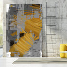 DINNER II by Norm Stelfox on GIANT ART - yellow abstract