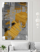 DINNER II by Norm Stelfox on GIANT ART - yellow abstract