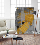 DINNER II by Norm Stelfox on GIANT ART - yellow abstract