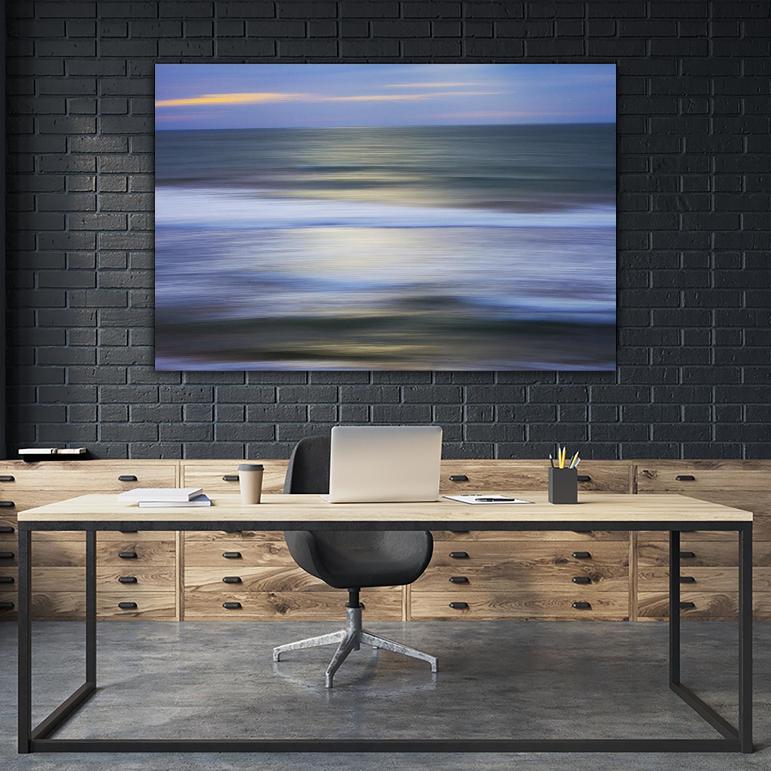 Mythical Wave by Norm Stelfox on GIANT ART - blue abstract