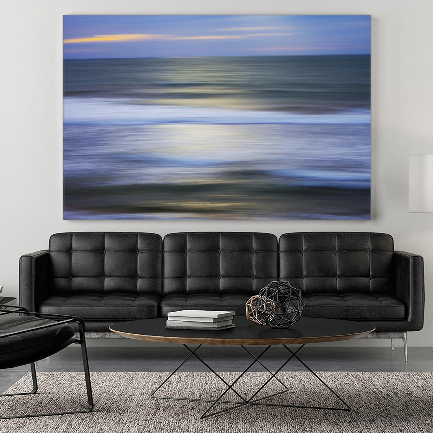 Mythical Wave by Norm Stelfox on GIANT ART - blue abstract