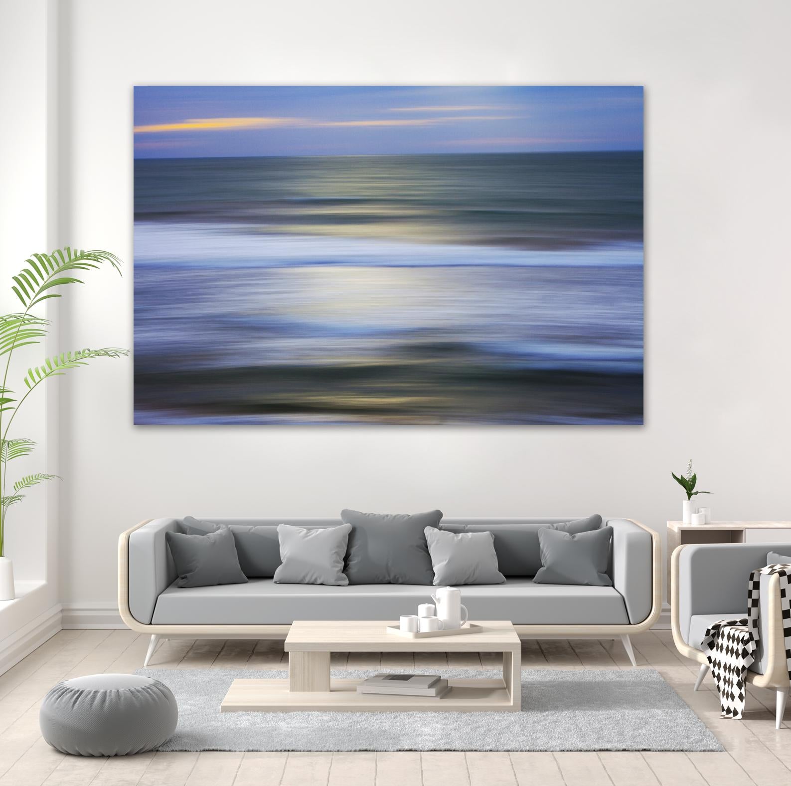 Mythical Wave by Norm Stelfox on GIANT ART - blue abstract