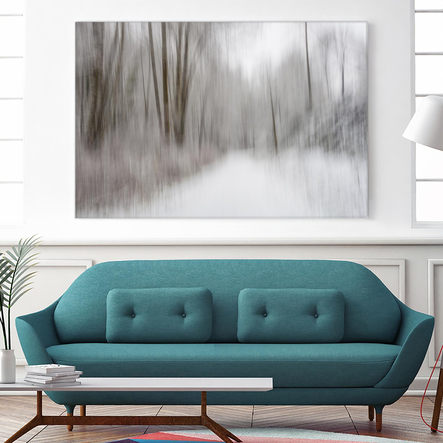 Foggy Lichen II by Norm Stelfox on GIANT ART - brown trees