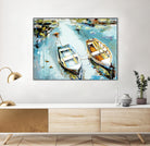 Belong together by Nathan Neven on GIANT ART - orange nautical