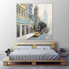 New York by Rick Novak on GIANT ART - blue city scene