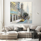 New York by Rick Novak on GIANT ART - blue city scene