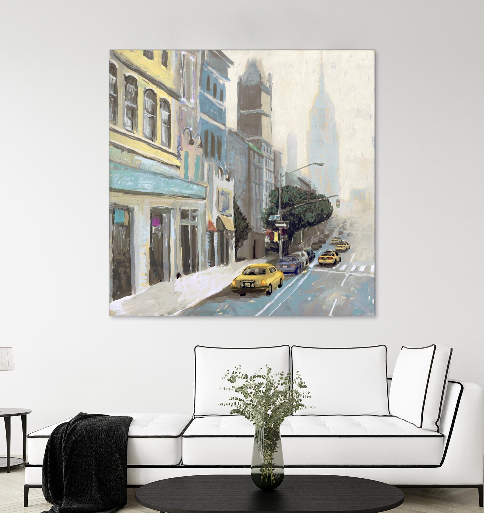 New York by Rick Novak on GIANT ART - blue city scene