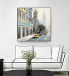 New York by Rick Novak on GIANT ART - blue city scene