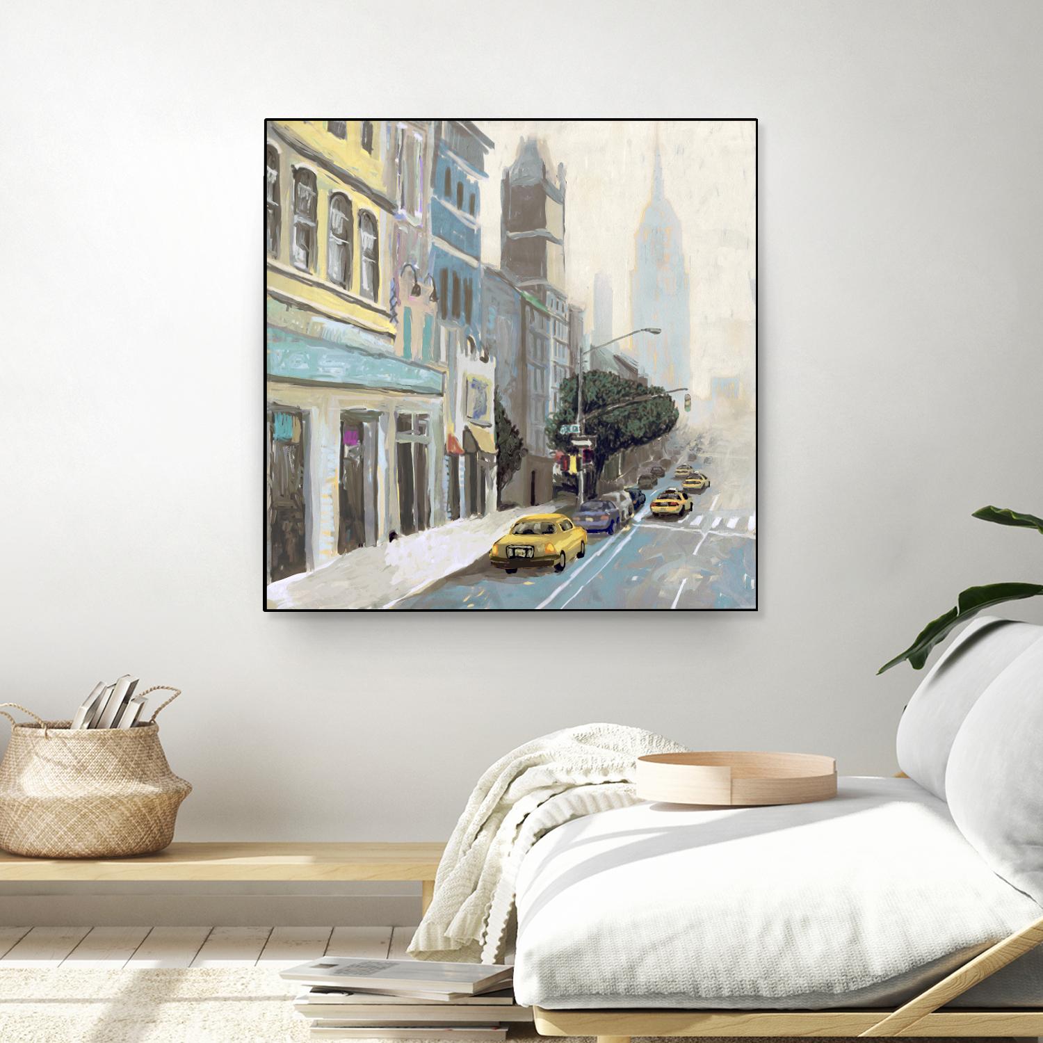 New York by Rick Novak on GIANT ART - blue city scene