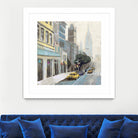 New York by Rick Novak on GIANT ART - blue city scene