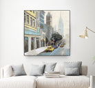New York by Rick Novak on GIANT ART - blue city scene