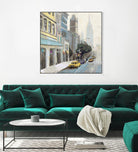 New York by Rick Novak on GIANT ART - blue city scene