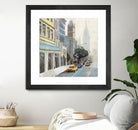 New York by Rick Novak on GIANT ART - blue city scene