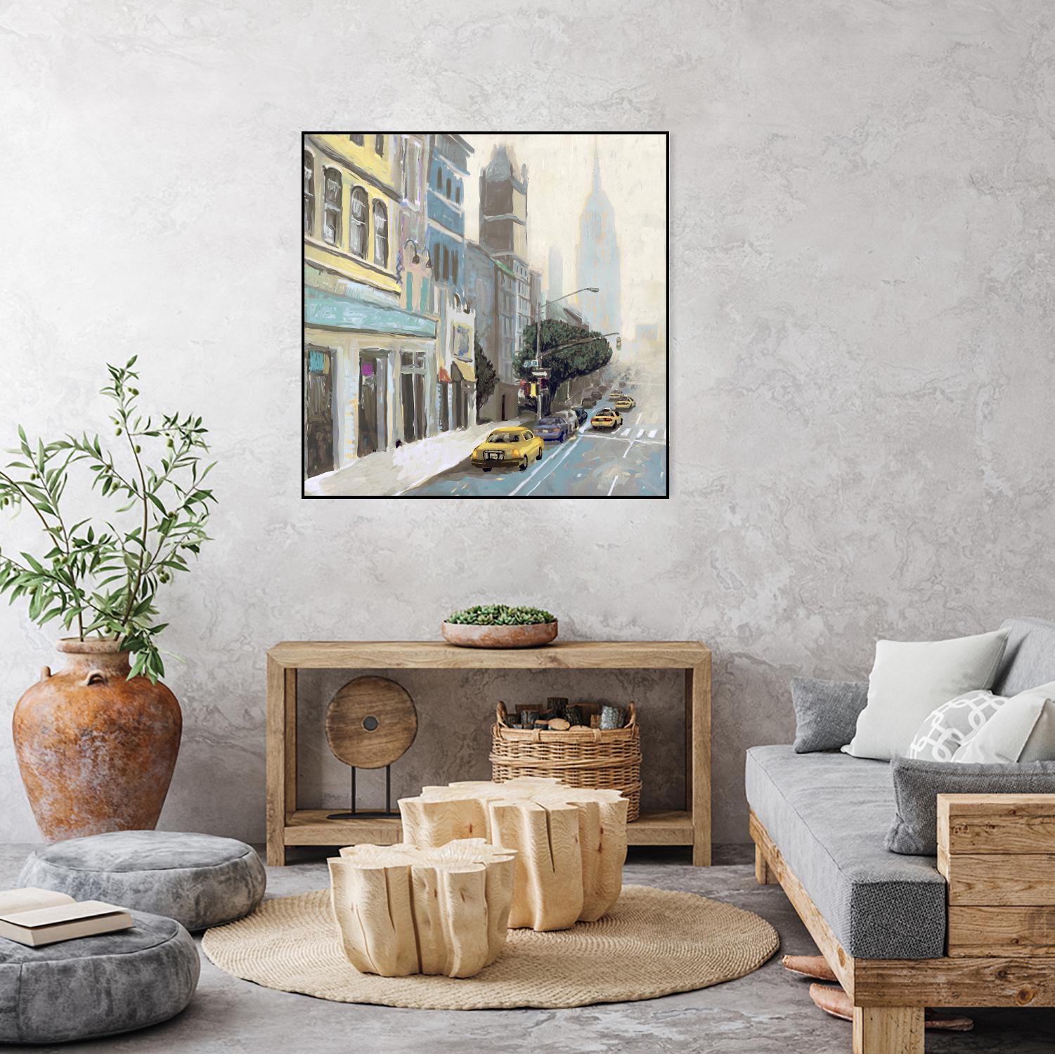 New York by Rick Novak on GIANT ART - blue city scene