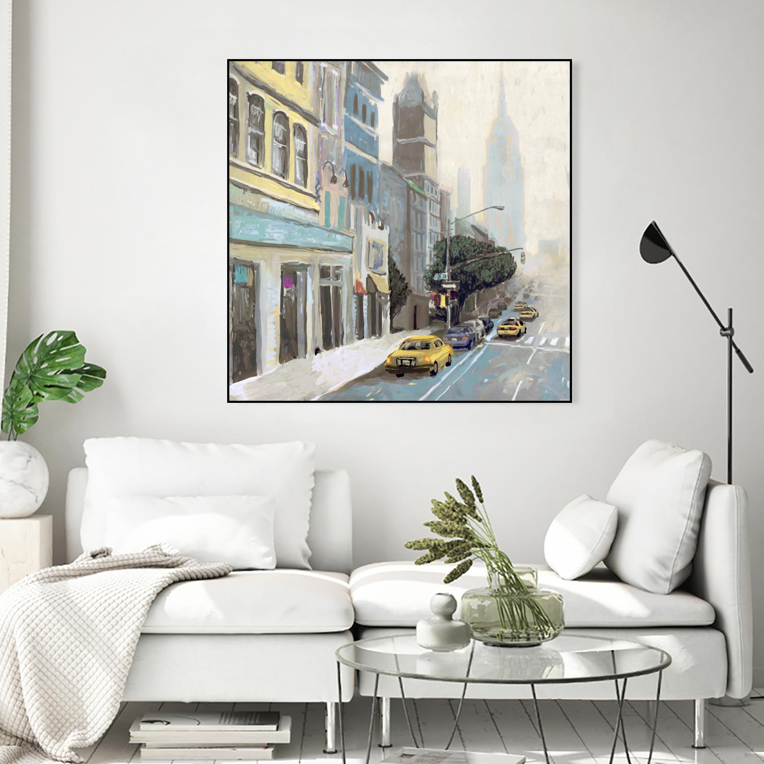 New York by Rick Novak on GIANT ART - blue city scene