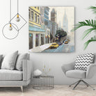 New York by Rick Novak on GIANT ART - blue city scene