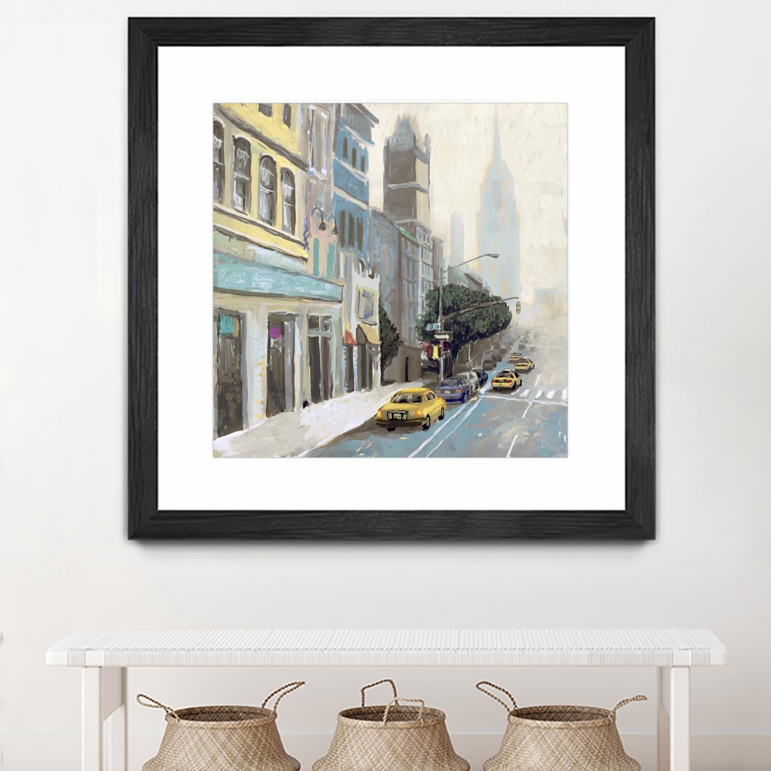 New York by Rick Novak on GIANT ART - blue city scene