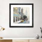 New York by Rick Novak on GIANT ART - blue city scene