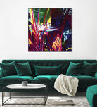 Palm Impressions by Rick Novak on GIANT ART - blue tropical