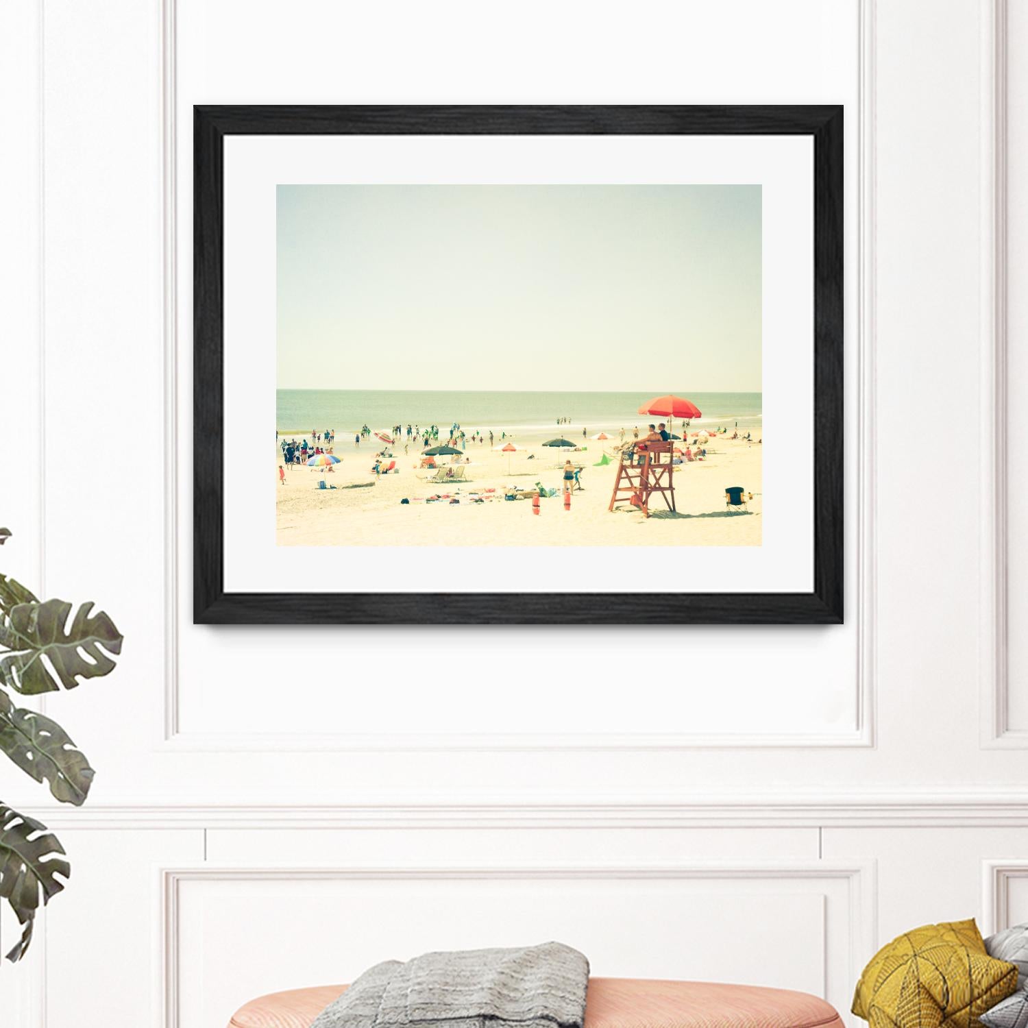 Sunbathers I by Olivia Joy on GIANT ART - beige costal beach