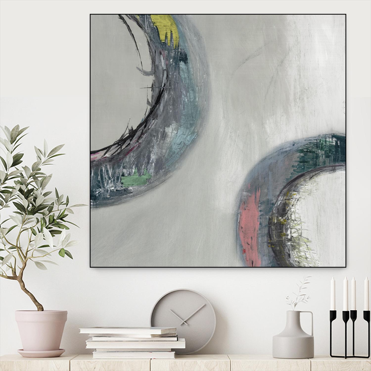 Follow I by Pamela Ozery on GIANT ART - black abstract