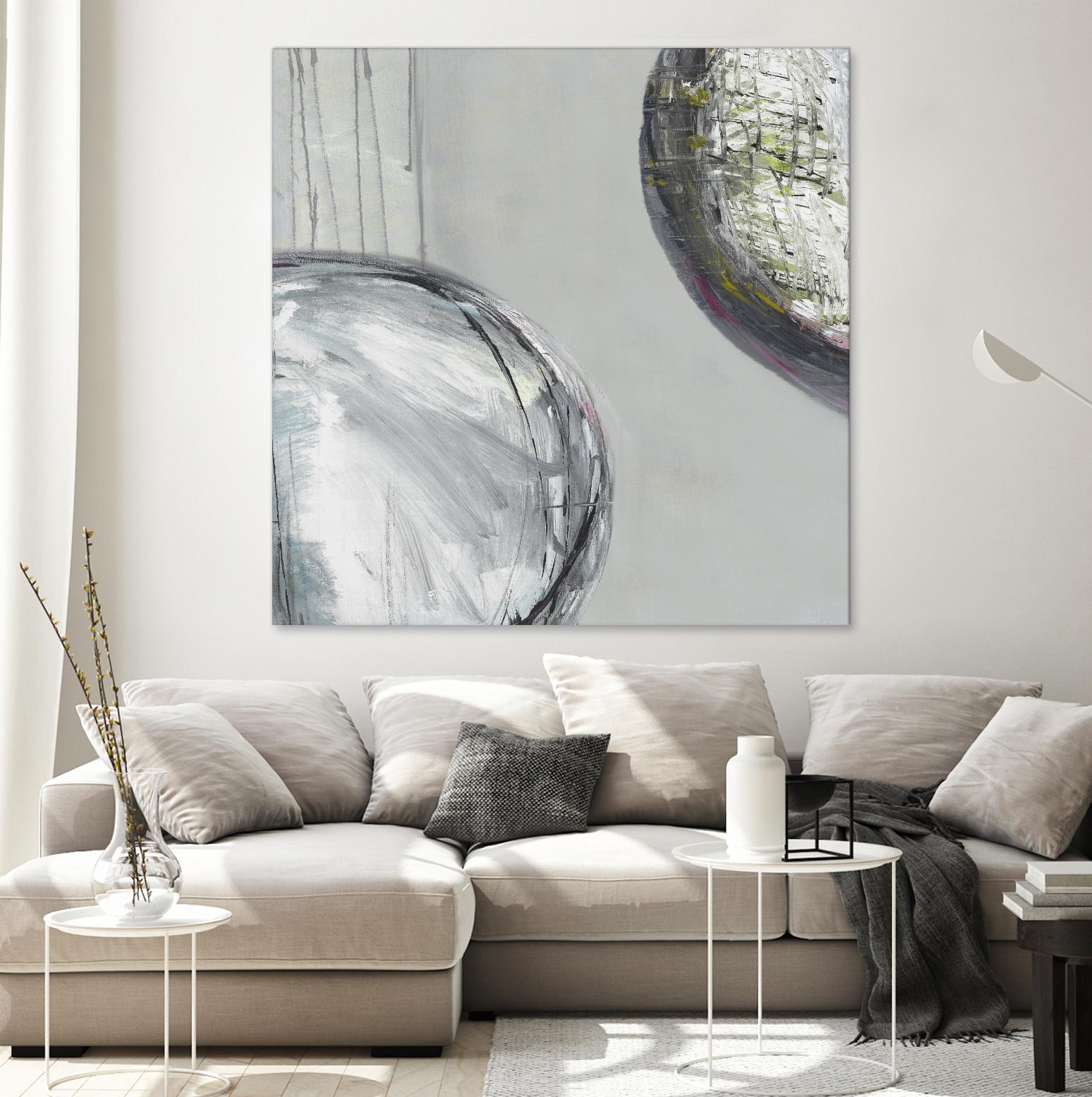 Follow II by Pamela Ozery on GIANT ART - white abstract