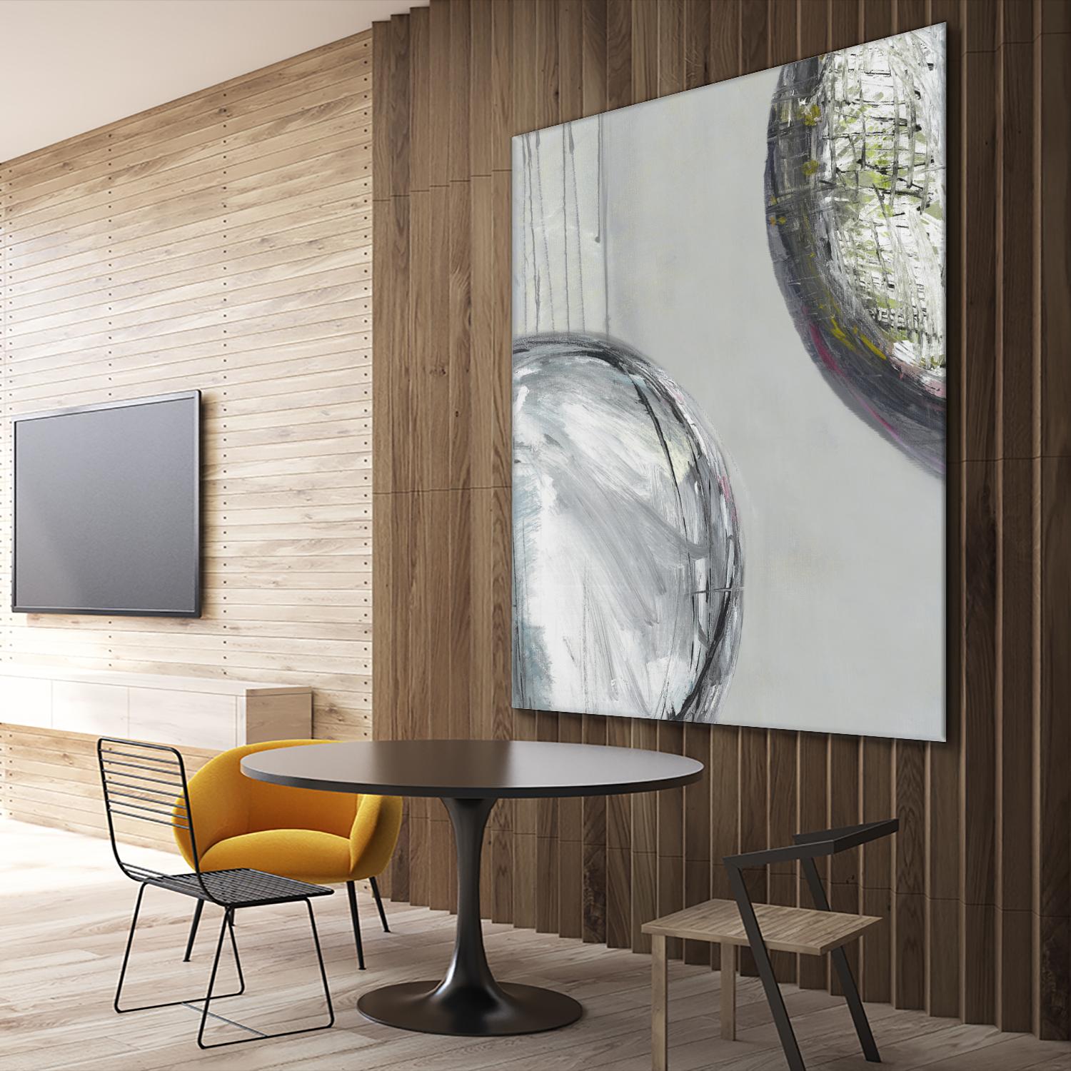 Follow II by Pamela Ozery on GIANT ART - white abstract