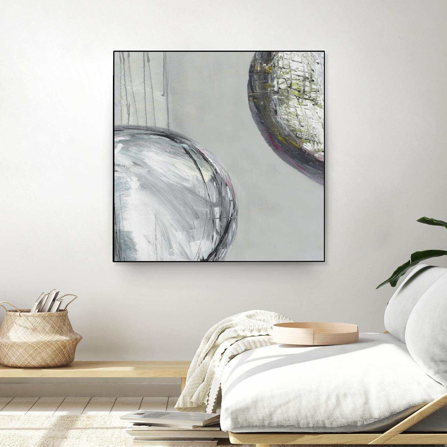 Follow II by Pamela Ozery on GIANT ART - white abstract