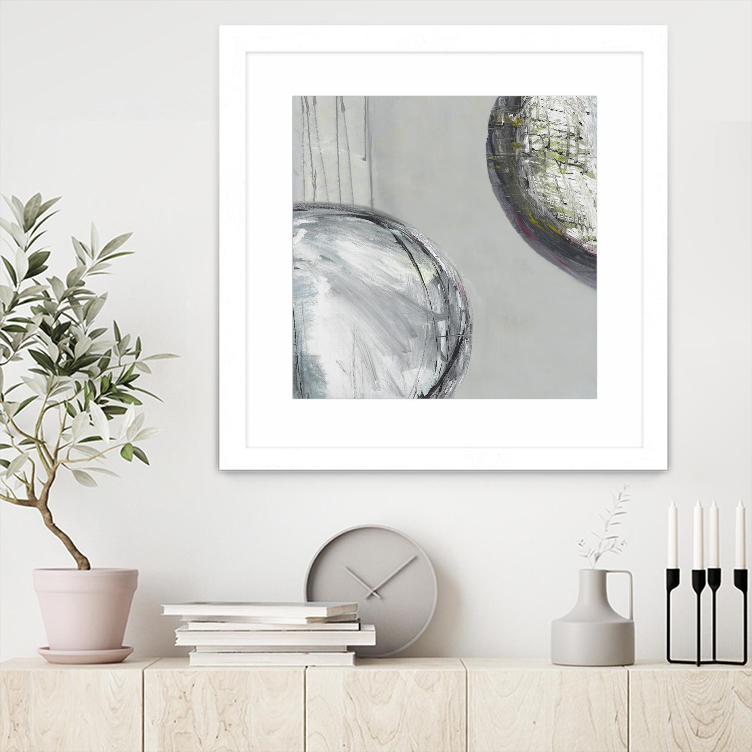 Follow II by Pamela Ozery on GIANT ART - white abstract