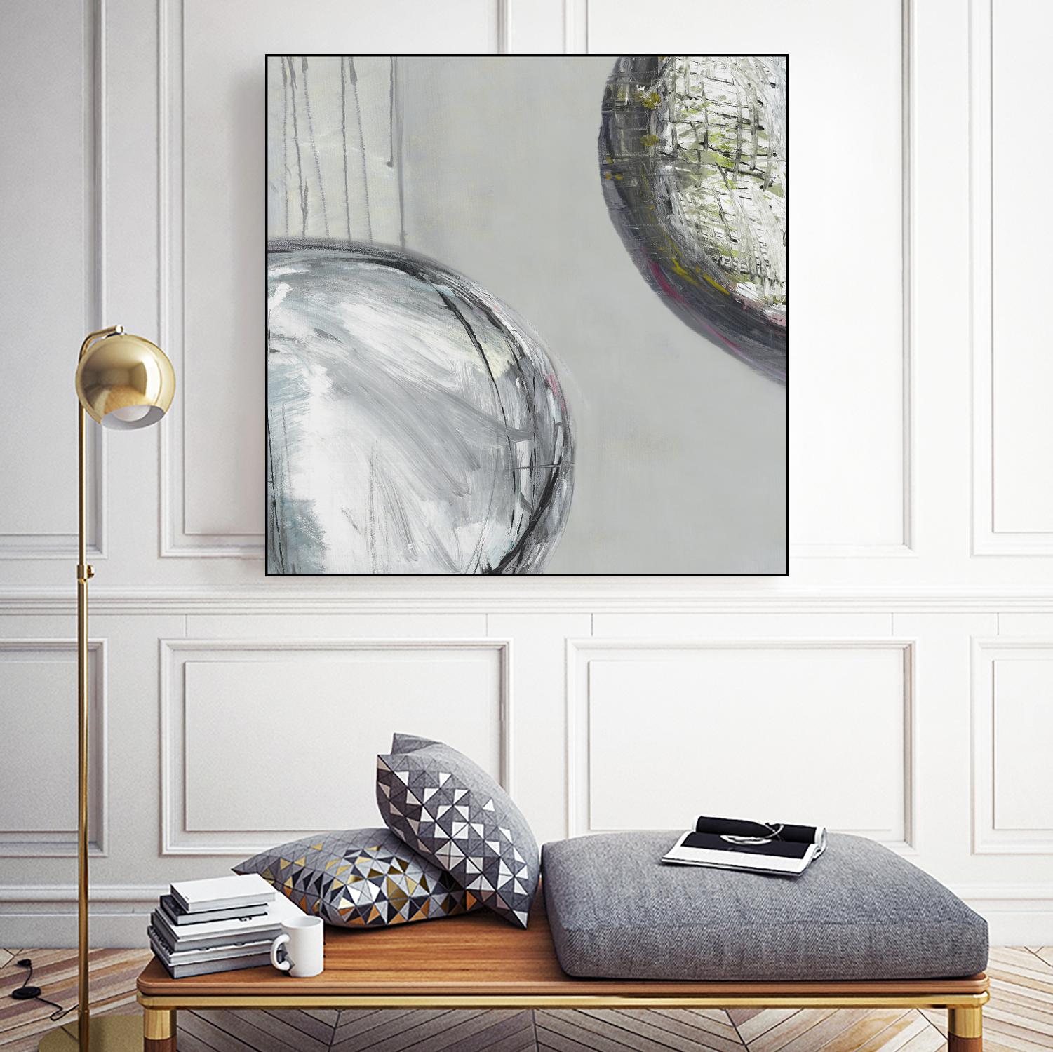 Follow II by Pamela Ozery on GIANT ART - white abstract