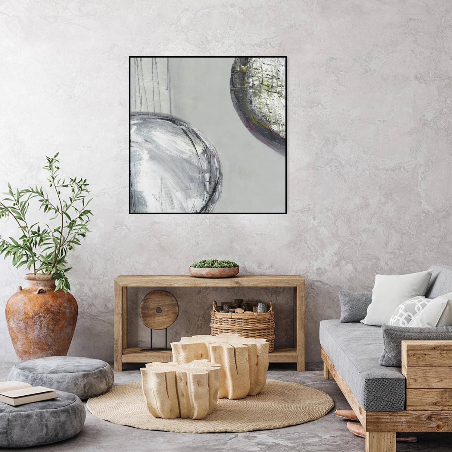 Follow II by Pamela Ozery on GIANT ART - white abstract