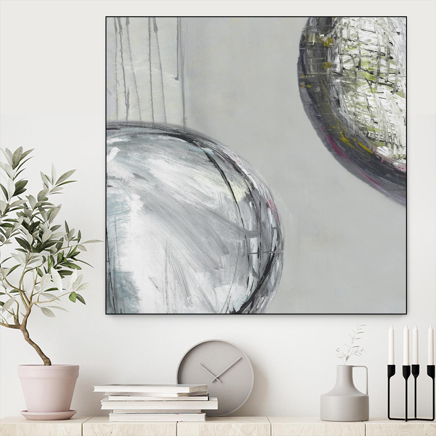 Follow II by Pamela Ozery on GIANT ART - white abstract