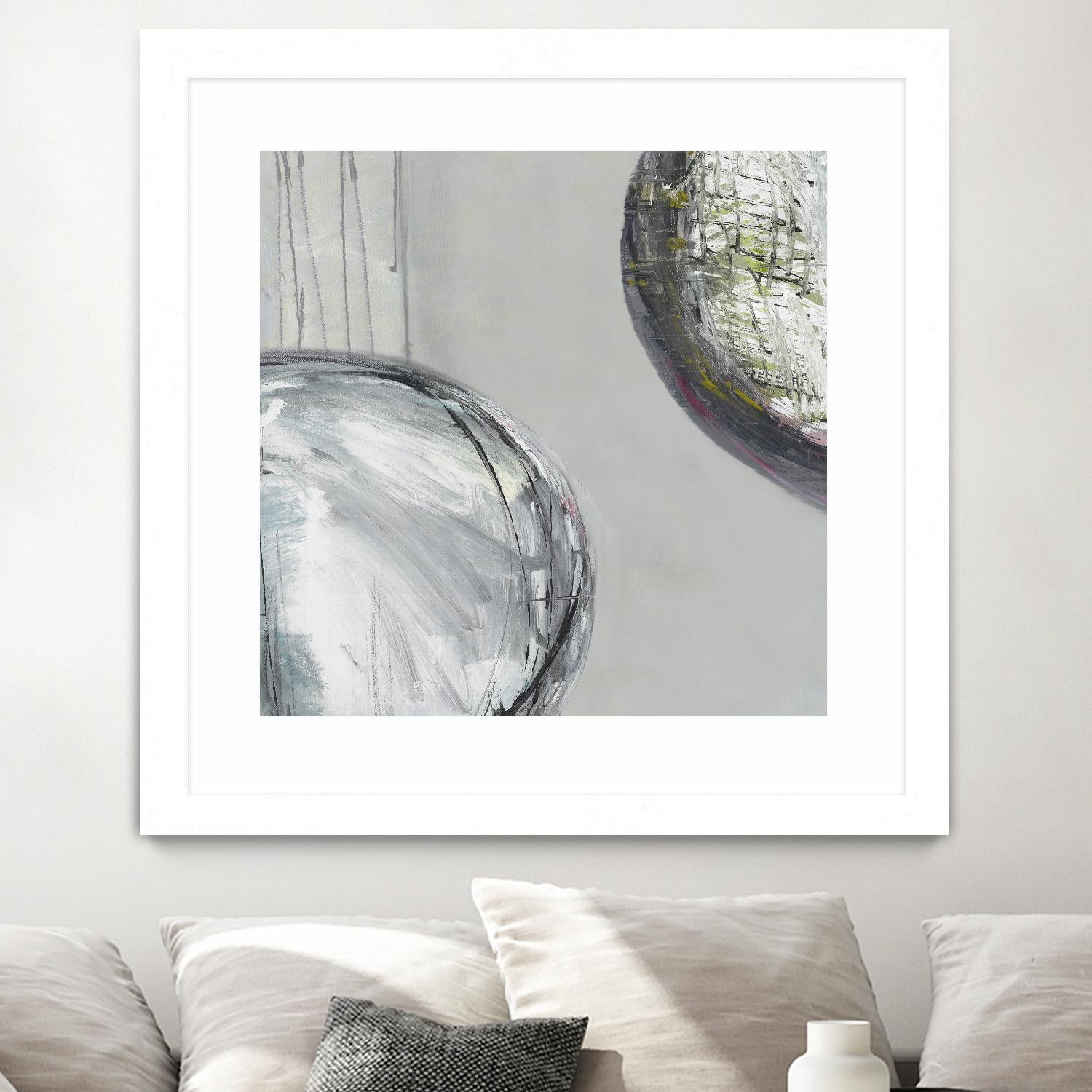 Follow II by Pamela Ozery on GIANT ART - white abstract