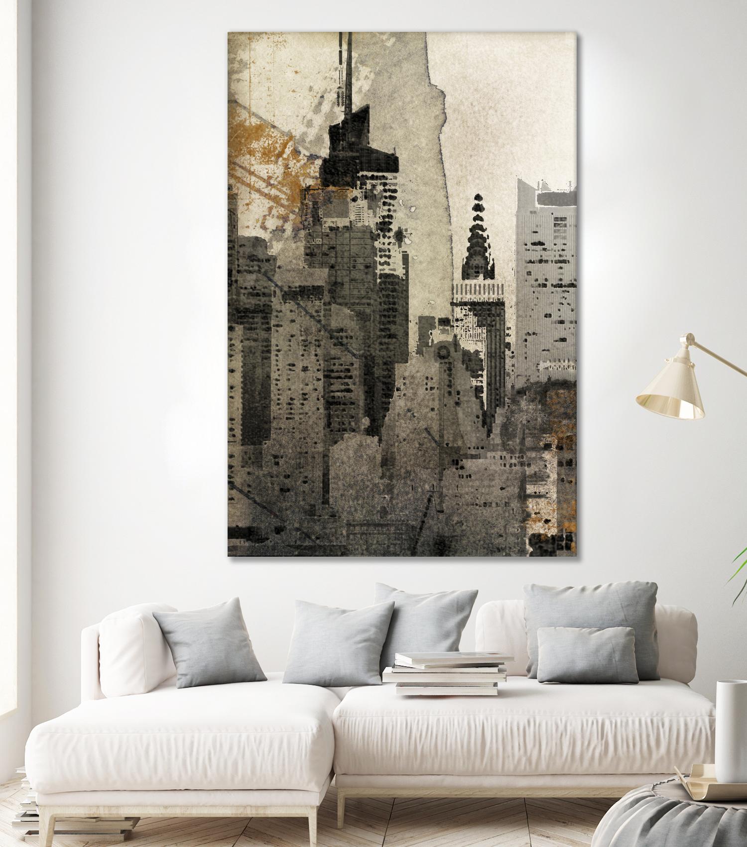 New York Local by Irena Orlov on GIANT ART - black city scene
