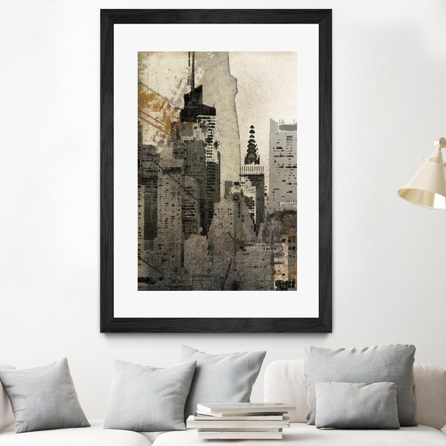 New York Local by Irena Orlov on GIANT ART - black city scene
