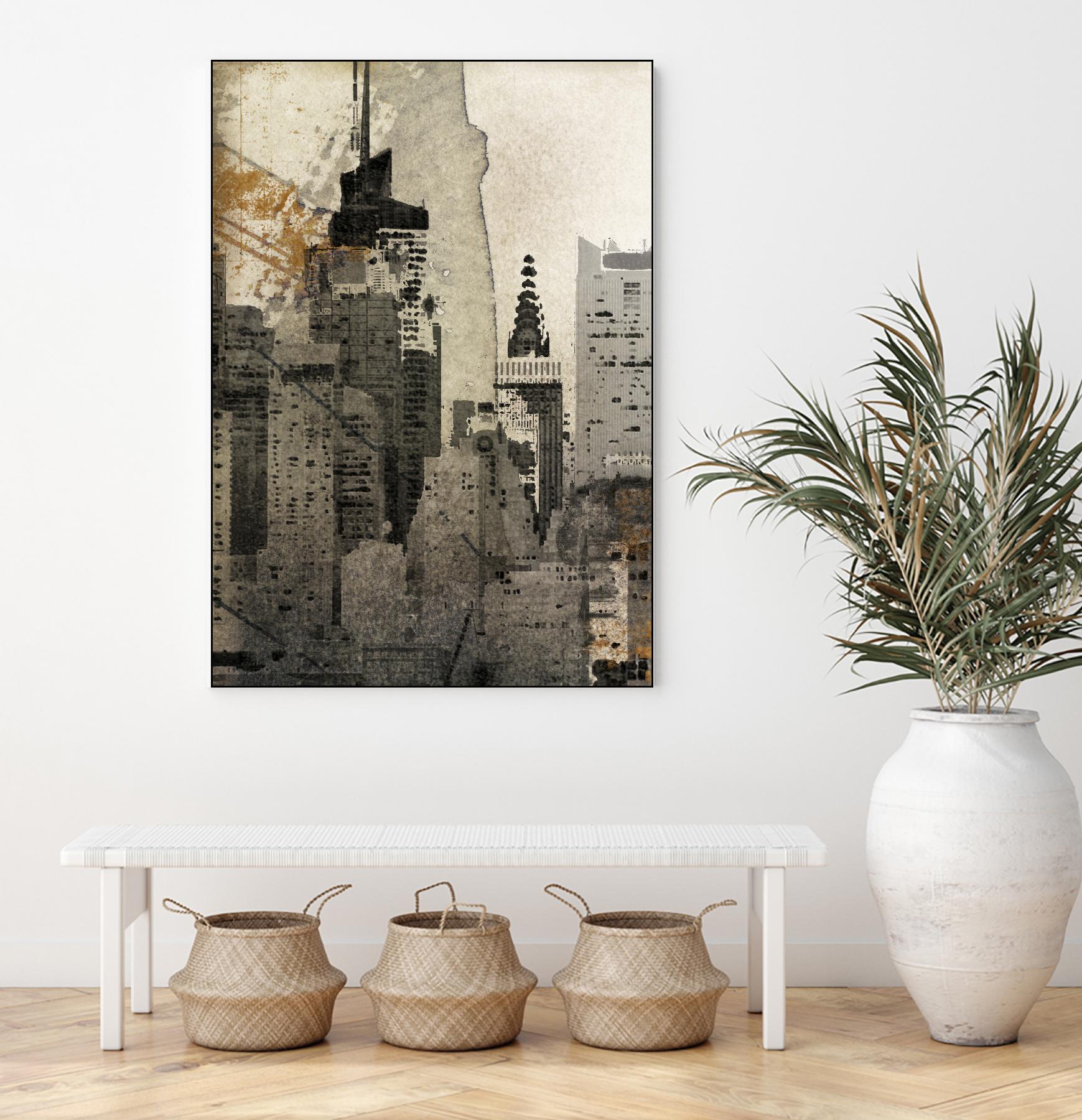 New York Local by Irena Orlov on GIANT ART - black city scene