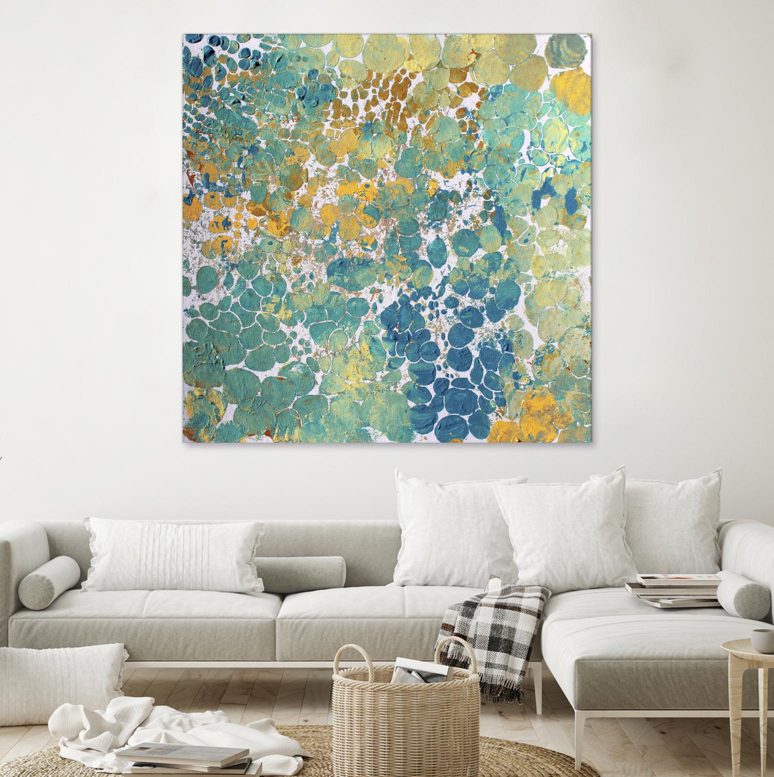 Textured by Irena Orlov on GIANT ART - yellow abstract