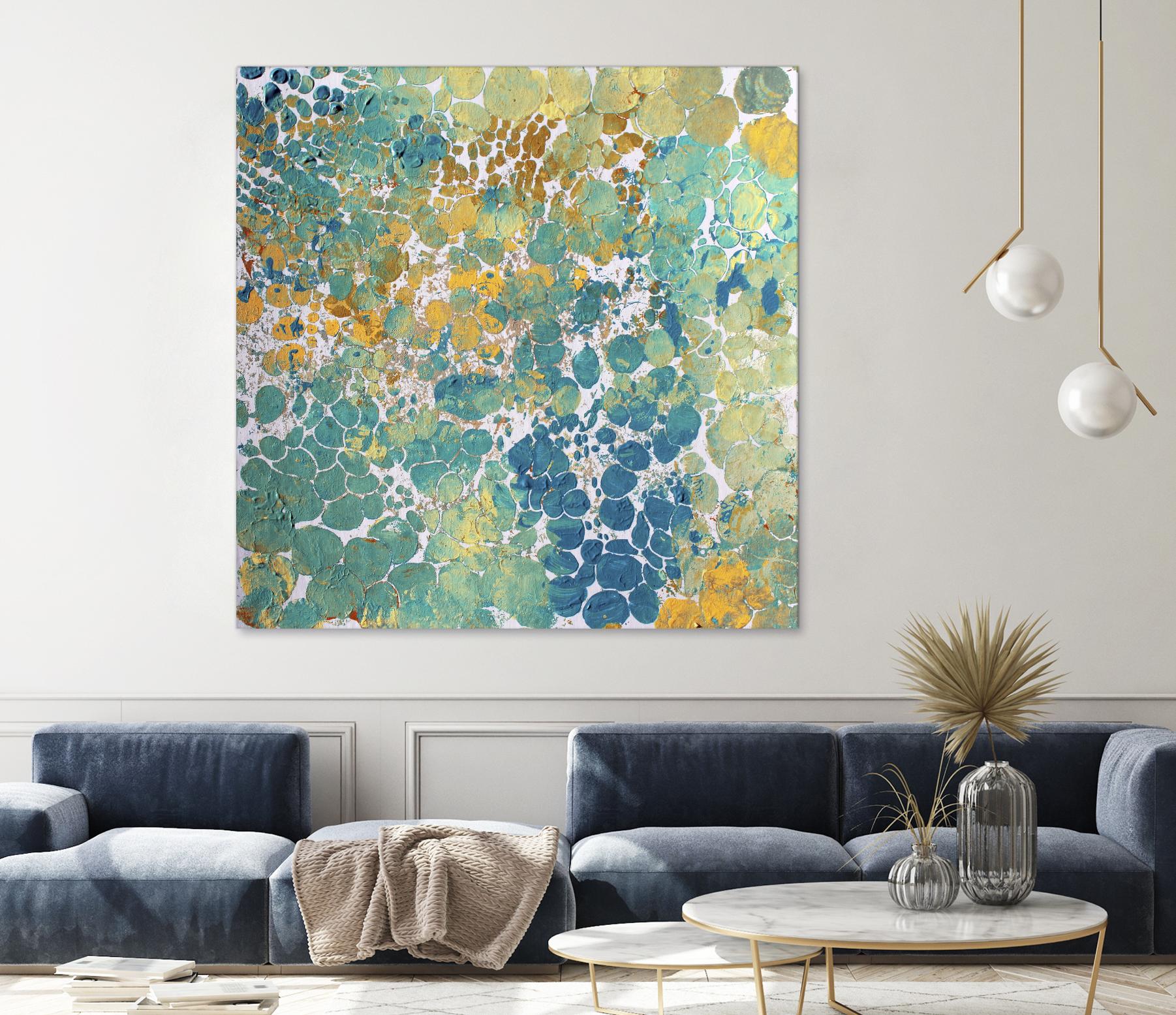 Textured by Irena Orlov on GIANT ART - yellow abstract