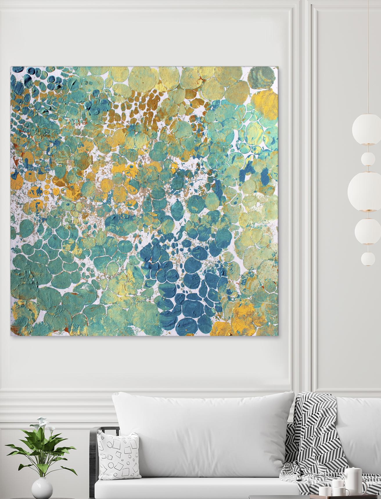 Textured by Irena Orlov on GIANT ART - yellow abstract