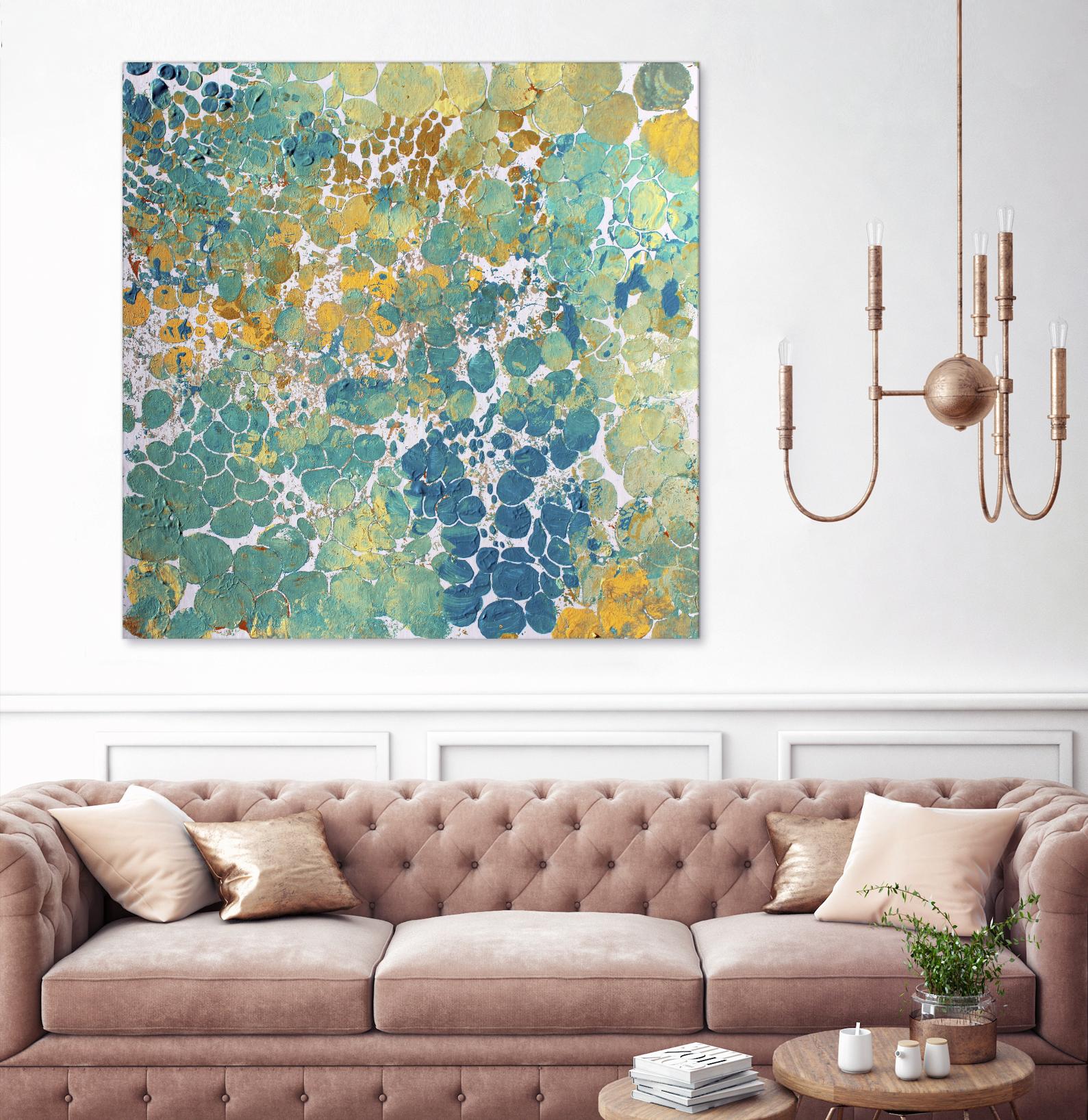 Textured by Irena Orlov on GIANT ART - yellow abstract
