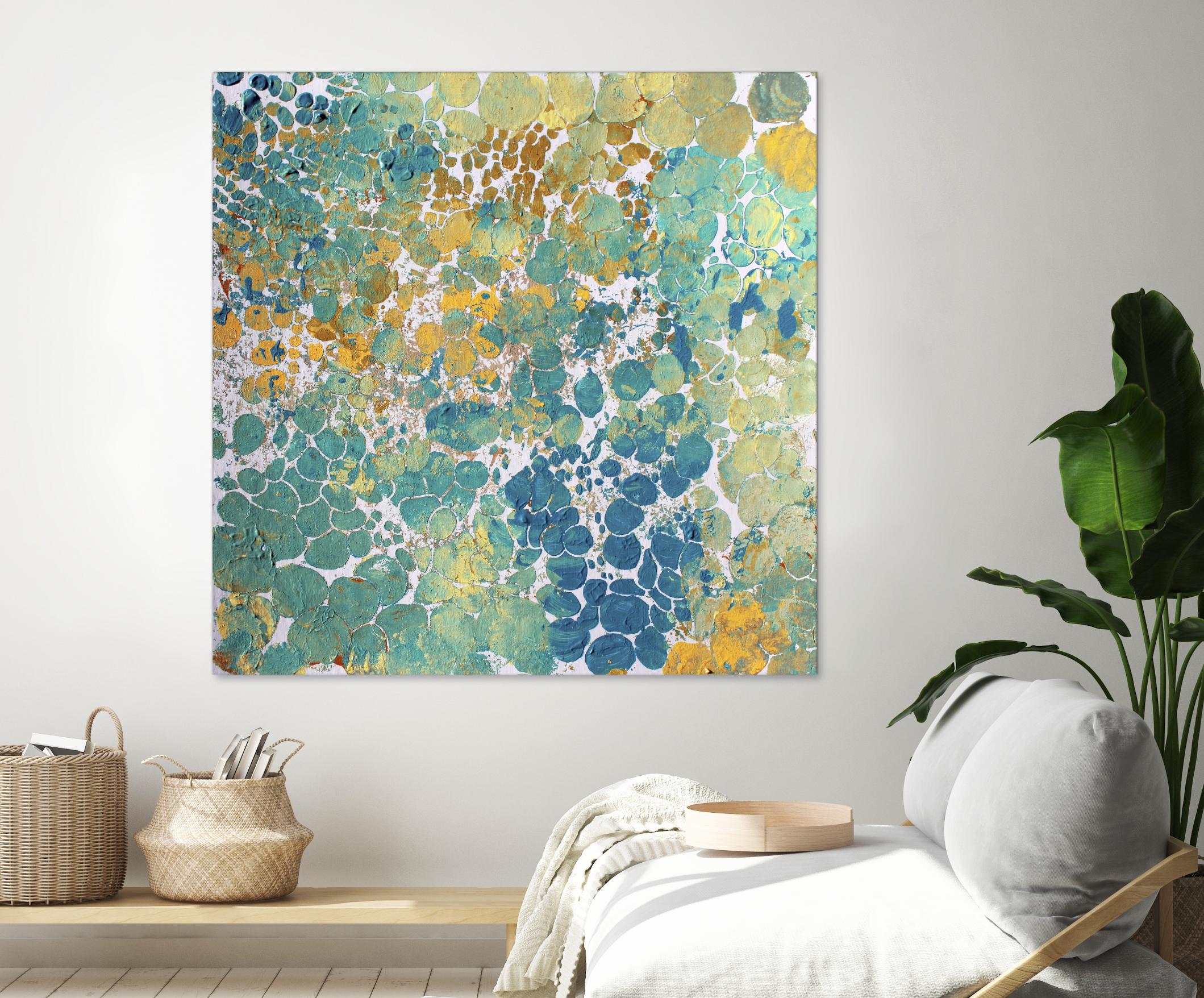 Textured by Irena Orlov on GIANT ART - yellow abstract