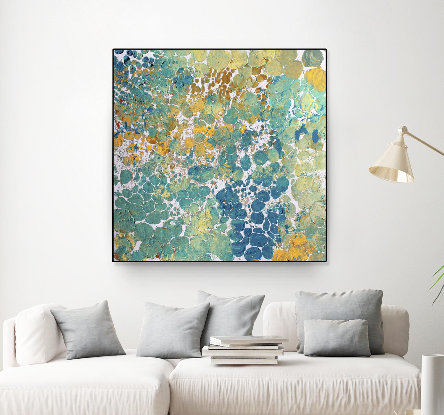 Textured by Irena Orlov on GIANT ART - yellow abstract