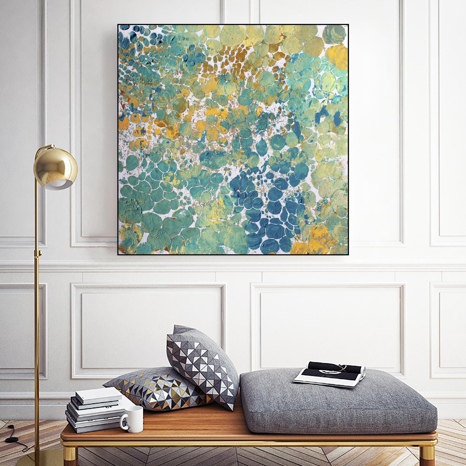Textured by Irena Orlov on GIANT ART - yellow abstract