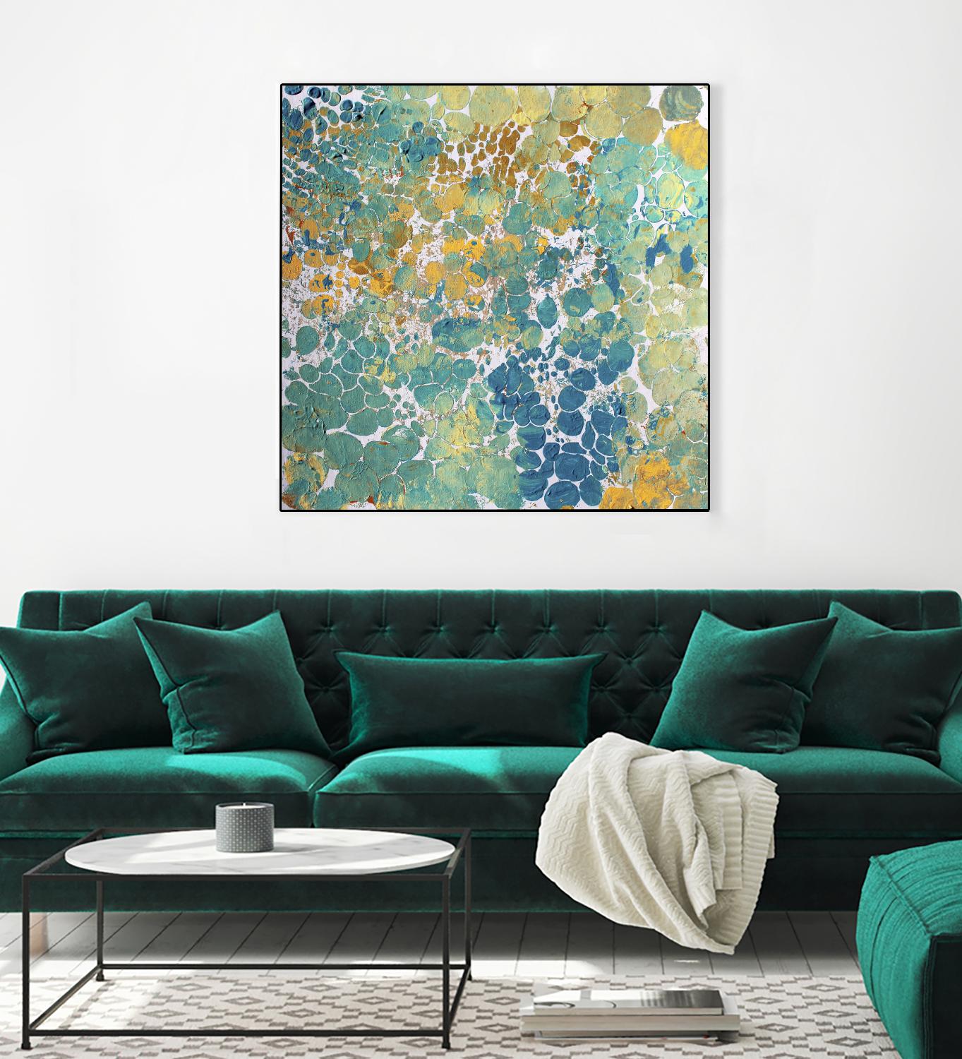 Textured by Irena Orlov on GIANT ART - yellow abstract