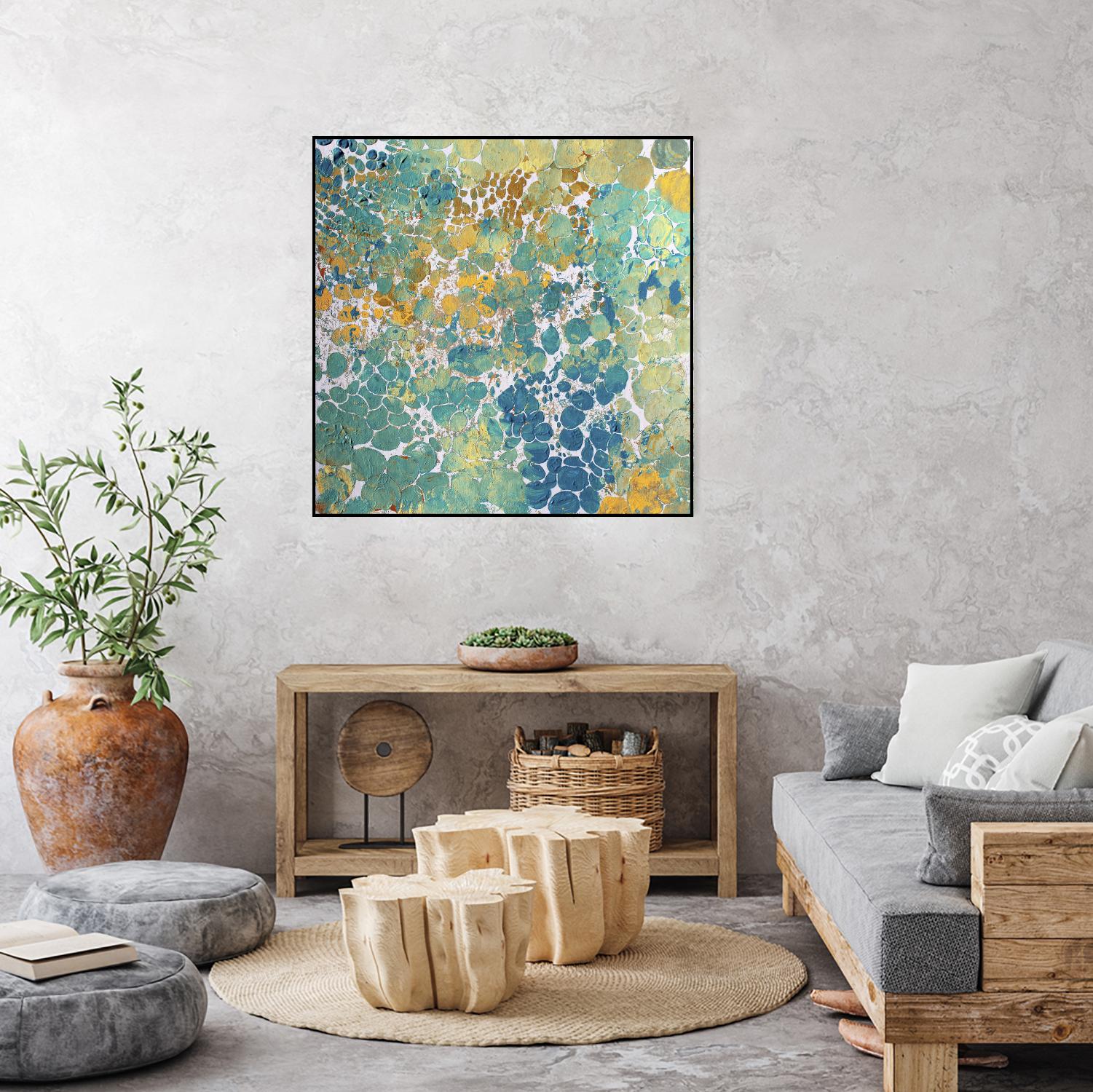 Textured by Irena Orlov on GIANT ART - yellow abstract