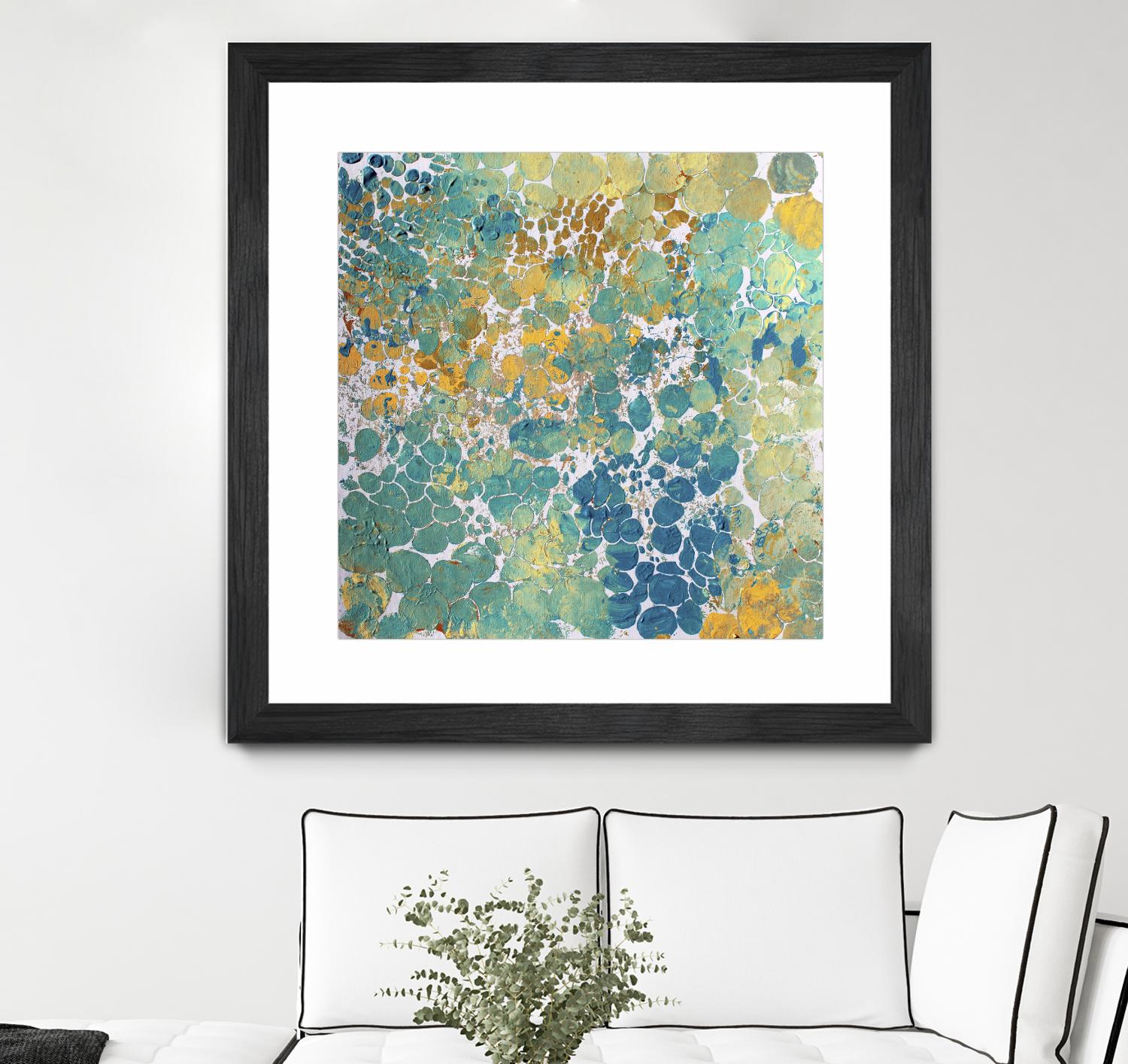Textured by Irena Orlov on GIANT ART - yellow abstract