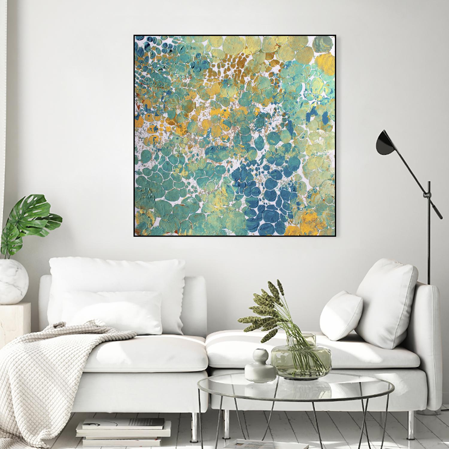 Textured by Irena Orlov on GIANT ART - yellow abstract