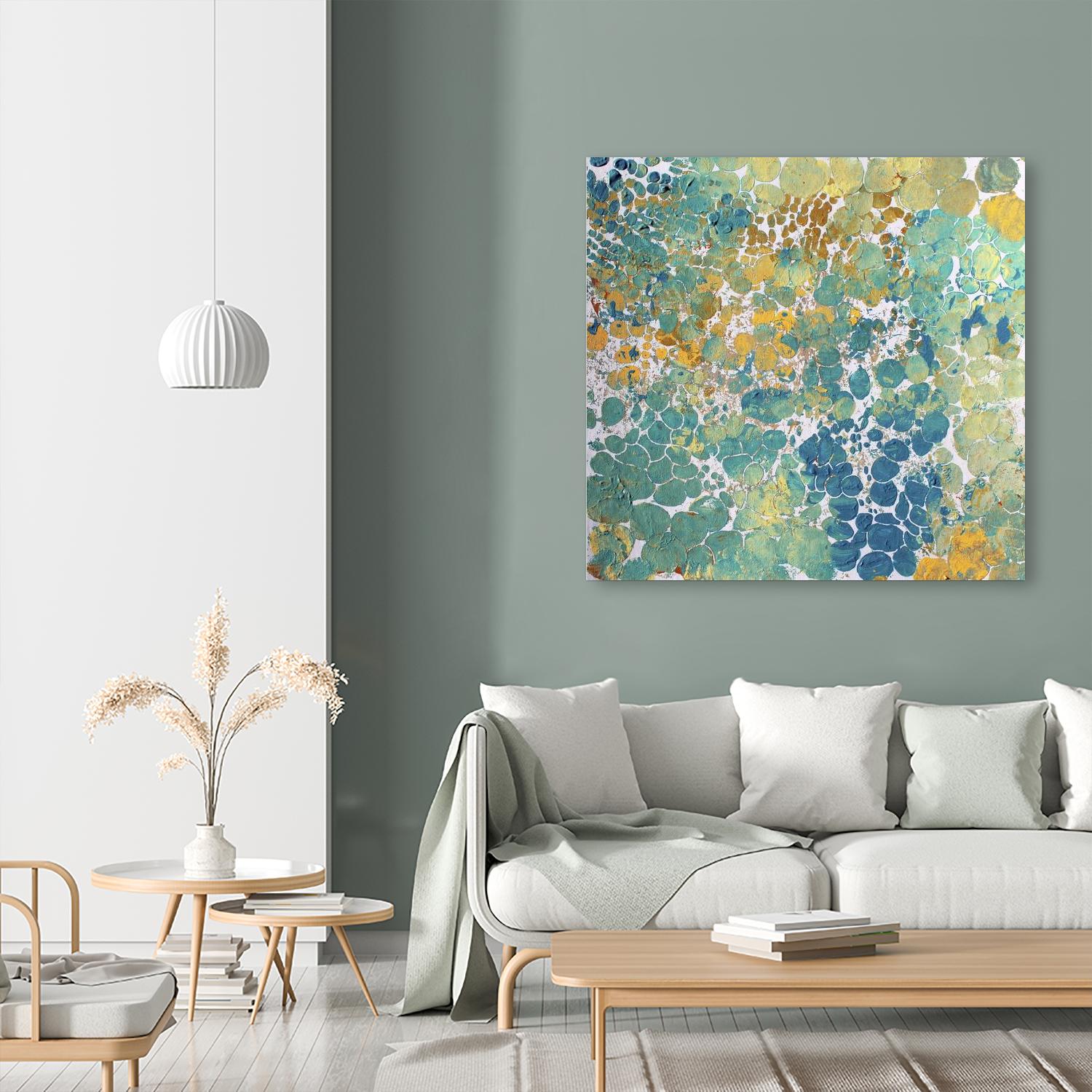 Textured by Irena Orlov on GIANT ART - yellow abstract