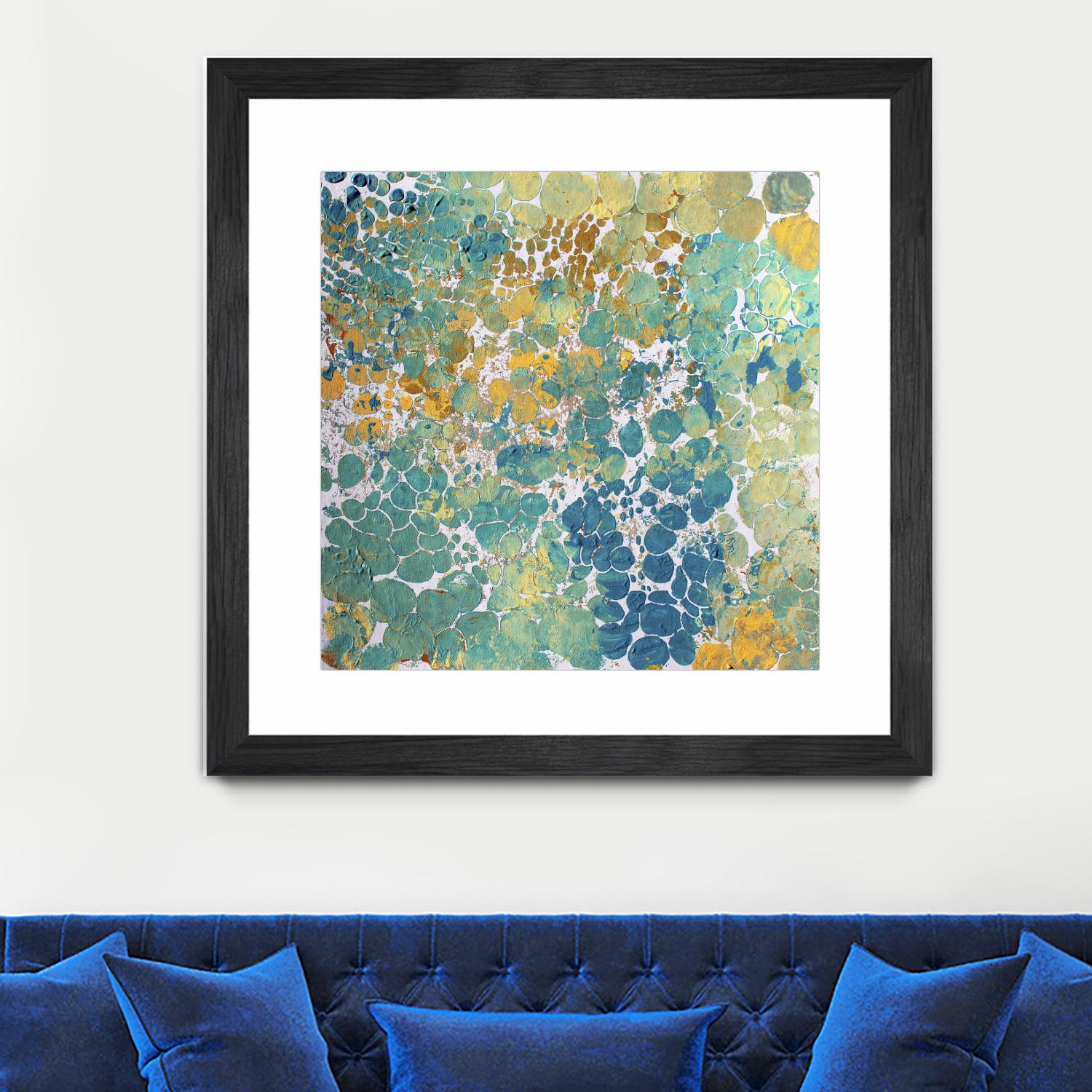 Textured by Irena Orlov on GIANT ART - yellow abstract