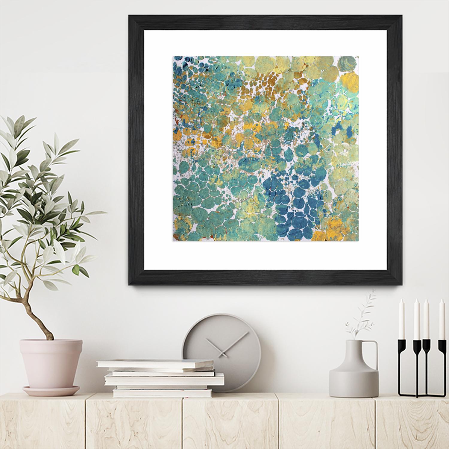 Textured by Irena Orlov on GIANT ART - yellow abstract